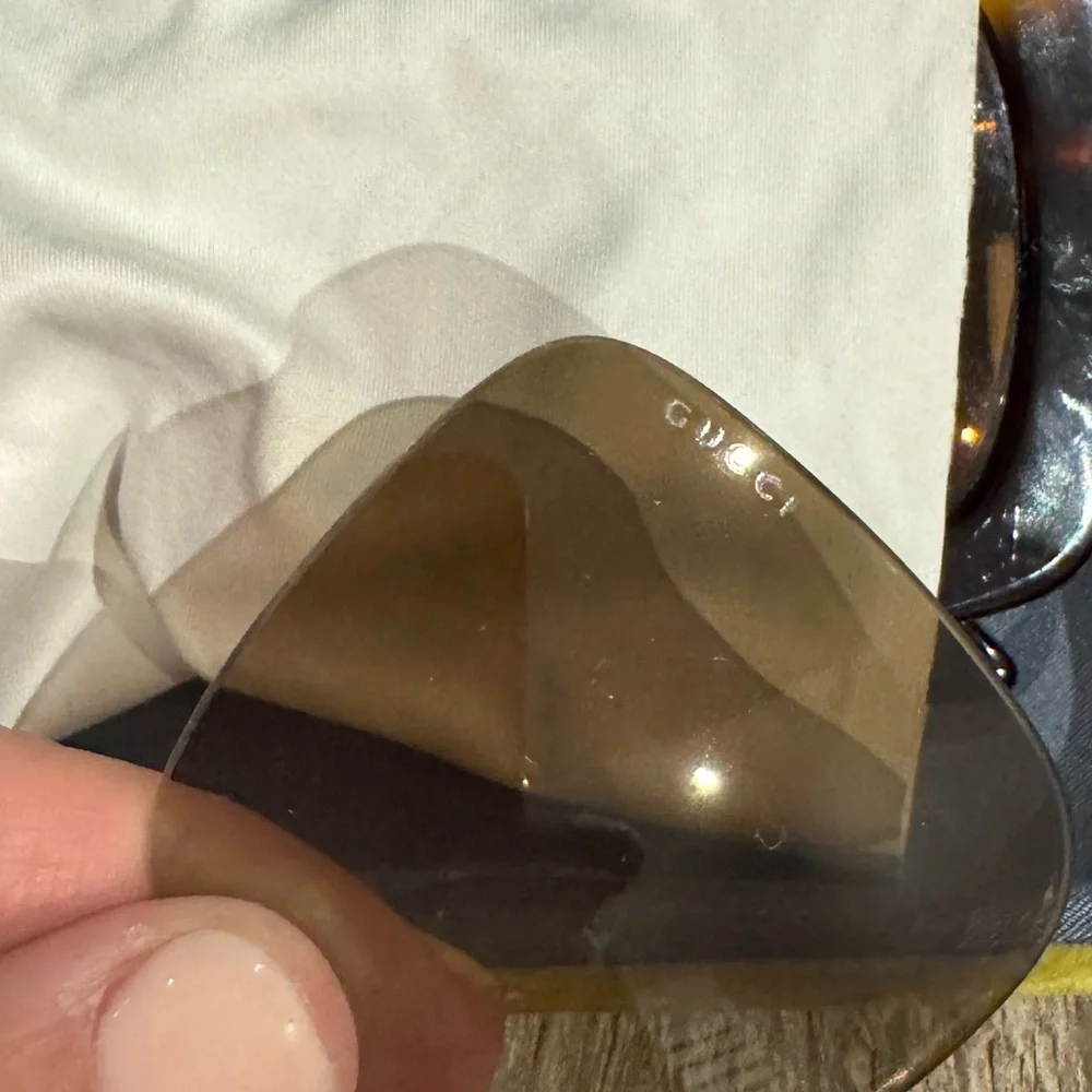 Gucci Square Tortoise Sunglasses.